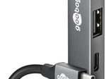 goobay USB-Hub (3.2 Typ C) Slim 4-fach grau