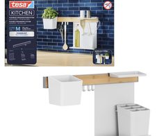 tesa Küchenorganizer Set M weiß