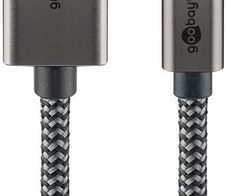 goobay USB-C/HDMI Kabel 2m silber, schwarz