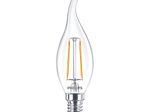 Philips CorePro - Glühbirne mit LED-Filament - Form: BA35 - klar Finish - E14 - 2 W - Warmweiß - 2700 K