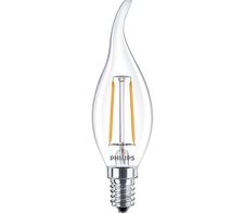 Philips CorePro - Glühbirne mit LED-Filament - Form: BA35 - klar Finish - E14 - 2 W - Warmweiß - 2700 K