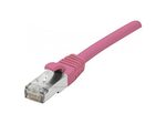 Exertis Connect Patchkabel Cat. 6A, S/FTP (PiMF), halogenfrei, mit Rastnasenschutz, rosa, 5,0 m