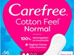 Carefree Slipeinlagen Normal Cotton Feel ohne Duft für Slip, 56 St.