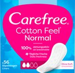 Carefree Slipeinlagen Normal Cotton Feel ohne Duft für Slip, 56 St.