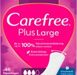 Carefree Slipeinlagen Plus Large mit Frischeduft für Slip, 48 St.