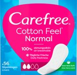 Carefree Slipeinlagen Normal Cotton Feel mit Aleo Vera Duft für Slip, 56 St.