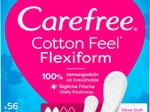 Carefree Slipeinlagen Cotton Feel Flexiform ohne Duft für Slip, 56 St.