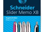 Schneider Slider Memo Kugelschreiber farbsortiert 0.7 mm Schreibfarbe: Blau, 4 St. + GRATIS 1 Schneider Slider Rave XB black