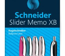 Schneider Slider Memo Kugelschreiber farbsortiert 0.7 mm Schreibfarbe: Blau, 4 St. + GRATIS 1 Schneider Slider Rave XB black