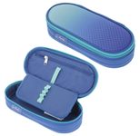 herlitz Schlampermäppchen befüllt Dip Dye blau/türkis