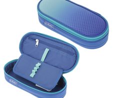 herlitz Schlampermäppchen befüllt Dip Dye blau/türkis