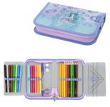 herlitz Federmäppchen Mystic Mermaid türkis 31-teilig