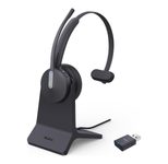 Yealink WH64 Hybrid Headset Mono Teams mit BHC70 Ladebasis