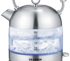 SEVERIN Wasserkocher WK 3459 Retro 1,7 l 2400 W silber