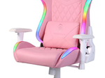 Deltaco Pink Linke Gaming Stuhl, Pink