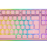 Deltaco PK75 Gaming Tastatur, Pink