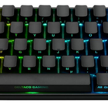 Deltaco DK440R Gaming Tastatur kabellos, Schwarz