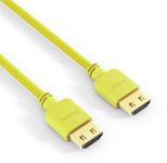 PureLink HDMI Kabel - PureInstall - Slim 0,50m - Gelb