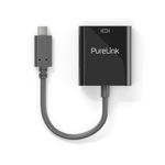 PureLink USB-C auf HDMI Adapter - 4K60 - iSerie - schwarz - 0,10m