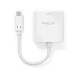 PureLink USB-C auf DVI Adapter - 1080p - iSerie - weiß - 0,10m