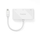 PureLink USB-C auf Multiport Adapter - iSerie - weiß - 0,10m