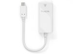 PureLink USB-C auf Ethernet Adapter - Gigabit 1000Mbps - iSerie - weiß - 0,10m