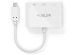 PureLink USB-C auf Multiport Adapter - iSerie - weiß - 0,10m