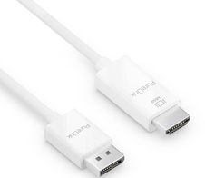 PureLink DisplayPort auf HDMI Kabel - 4K60 - iSerie - weiß - 1,50m
