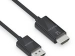 PureLink DisplayPort auf HDMI Kabel - 4K60 - iSerie - schwarz - 1,50m