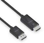 PureLink DisplayPort auf HDMI Kabel - 4K60 - iSerie - schwarz - 1,50m