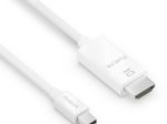 PureLink Mini DisplayPort auf HDMI Kabel - 4K60 - iSerie - weiß - 1,50m