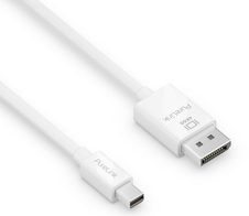 PureLink Mini DisplayPort auf DisplayPort Kabel - 4K60 - iSerie - weiß - 1,50m