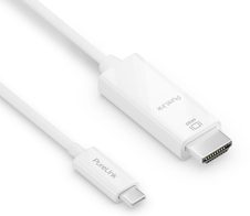 PureLink USB-C auf HDMI Kabel - 4K60 - iSerie - weiß - 2,00m