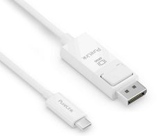 PureLink USB-C auf DisplayPort Kabel - 4K60 - iSerie - weiß - 2,00m