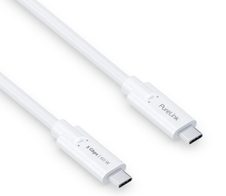 PureLink USB-C auf USB-C Kabel - 3.1 Gen 1, 3A/5V/60W, 5G, DP Alt Mode - iSerie - weiß - 1,50m