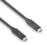PureLink USB-C auf USB-C Kabel - 3.1 Gen 1, 3A/5V/60W, 5G, DP Alt Mode - iSerie - schwarz - 1,00m