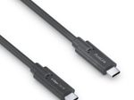PureLink USB-C auf USB-C Kabel - 3.1 Gen 1, 3A/5V/60W, 5G, DP Alt Mode - iSerie - schwarz - 2,00m