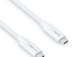 PureLink USB-C auf USB-C Kabel - 3.1 Gen 2, 5A, 10G, DP Alt Mode - iSerie - weiß - 0,50m