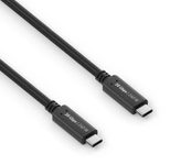 PureLink USB-C auf USB-C Kabel - USB4 Gen 2x2, 5A, EPR 240W, 20G, DP Alt Mode - iSerie - schwarz - 0,50m