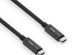 PureLink USB-C auf USB-C Kabel - USB4 Gen 2x2, 5A, EPR 240W, 20G, DP Alt Mode - iSerie - schwarz - 1,00m
