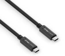 PureLink USB-C auf USB-C Kabel - USB4 Gen 2x2, 5A, EPR 240W, 20G, DP Alt Mode - iSerie - schwarz - 1,50m