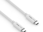 PureLink USB-C auf USB-C Kabel - USB4 Gen 3x2, 5A, EPR 240W, 40G, DP Alt Mode - iSerie - weiß - 1,00m