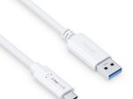 PureLink USB-C auf USB-A Kabel - 3.1 Gen 1, 3A/5V/15W, 5G - iSerie - weiß - 1,50m