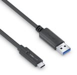 PureLink USB-C auf USB-A Kabel - 3.1 Gen 1, 3A/5V/15W, 5G - iSerie - schwarz - 2,00m