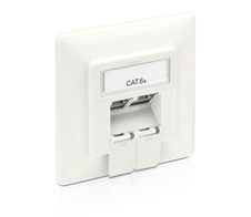 PureLink Cat.6A Unterputzdose - Weiß