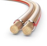 PureLink Lautsprecherkabel OFC 2x2,50mm², (0,20mm), 50,0m, transparent