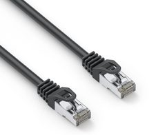 PureLink CAT 6A Patchkabel. S/FTP - schwarz - 0,25m