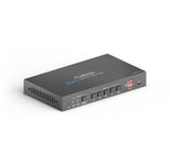 PureTools - 2x1 Telekonferenz Switcher USB C und HDMI Eingang und HDMI Ausgang, 4K (60Hz 4:4:4), USB-C Aufladung bis zu 40Wmit 2 Ports USB Hub und Aud