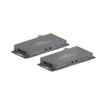 PureTools - HDMI 2.0 Fiber Extender Set - HDMI Fiber Extender 4K (60Hz 4:4:4) mit Audio Insertion und Extraktion