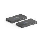 PureTools - HDBaseT Extender Set mit USB 2.0 und Audio-Breakout, 4K (60Hz 4:4:4)